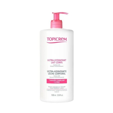 Lait corporel Topicrem Ultra-Moisturizing 1 L de Topicrem, Hydratants - Réf : M0119576, Prix : 22,13 €, Remise : %