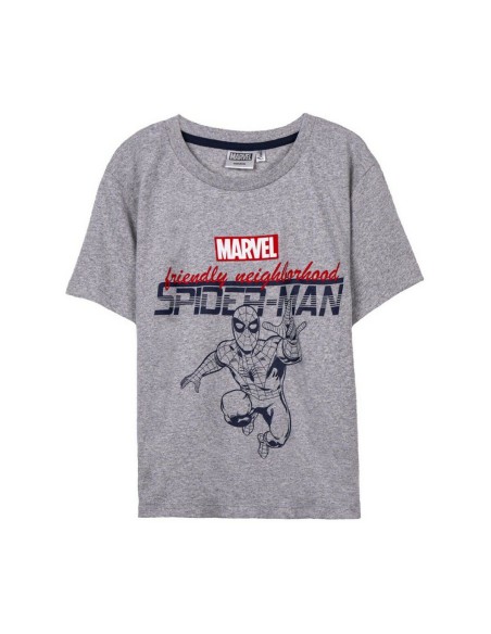 Kurzarm-T-Shirt Spider-Man Grau Für Kinder | Tienda24 Tienda24.eu