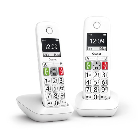 Compre Telefone sem fios Gigaset E290 Duo Branco