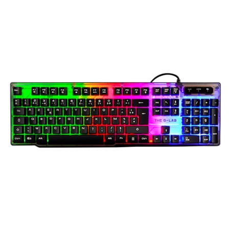 Keyboard The G-Lab Keyz Neon Black Spanish Qwerty QWERTY by The G-Lab, Keyboards - Ref: M0303896, Price: 28,12 €, Discount: %