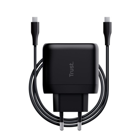 Cargador de Pared + Cable USB-C Trust 24817 Negro 65 W de Trust, Cargadores y adaptadores - Ref: M0309830, Precio: 42,81 €, D...