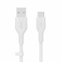 Câble USB-C vers USB Belkin BOOST↑CHARGE Flex Blanc 2 m (1 Unité) de Belkin, Câbles USB - Réf : M0312650, Prix : 14,57 €, Rem...