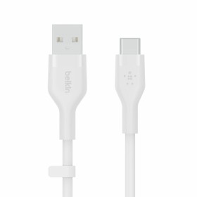 Cable USB-C a USB Belkin BOOST↑CHARGE Flex Blanco 2 m (1 unidad) de Belkin, Cables USB - Ref: M0312650, Precio: 14,57 €, Desc...