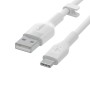 Câble USB-C vers USB Belkin BOOST↑CHARGE Flex Blanc 2 m (1 Unité) de Belkin, Câbles USB - Réf : M0312650, Prix : 14,57 €, Rem...