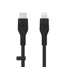 Cabo USB-C para Lightning Belkin CAA009BT1MBK Preto 1 m (1 Unidade) de Belkin, Cabos Lightning - Ref: M0312657, Preço: 24,61 ...