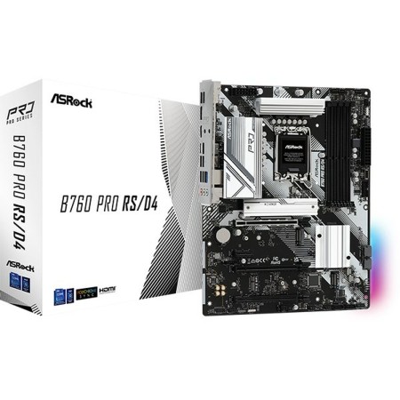 Motherboard ASRock B760 Pro RS/D4 LGA 1700 by ASRock, Base plates - Ref: M0313999, Price: 161,84 €, Discount: %