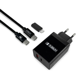 Wall Charger Subblim SUBCHG-3WPD11 Black (1 Unit) by Subblim, Chargers - Ref: M0316190, Price: 22,58 €, Discount: %