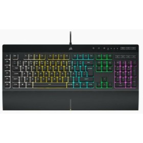 Clavier Corsair K55 RGB Pro Noir Espagnol Qwerty QWERTY de Corsair, Claviers - Réf : M0316202, Prix : 82,12 €, Remise : %