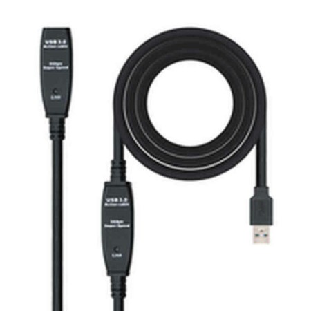 Cabo Alargador USB NANOCABLE 10.01.0313 Preto 15 m 5 Gbps de NANOCABLE, Cabos USB - Ref: M0316288, Preço: 64,19 €, Desconto: %