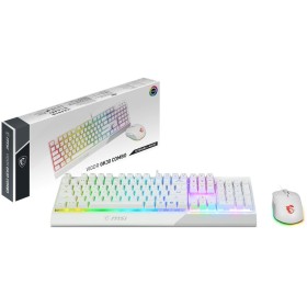 Tastatur mit Maus MSI Vigor GK30 Qwerty Spanisch Weiß von MSI, Tastatur-Maus-Sets - Ref: M0317993, Preis: 76,11 €, Rabatt: %