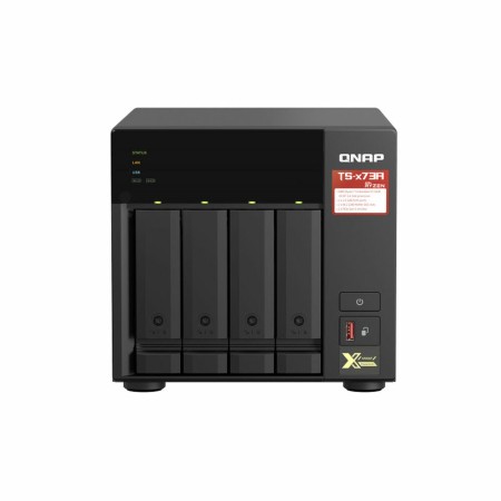 NAS Network Storage Qnap TS-473A-8G Black AM4 Socket: AMD Ryzen™ AMD Ryzen V1500B by Qnap, Network attached storage - Ref: M0...