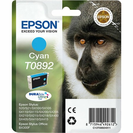 Cartouche d'encre originale Epson Cartucho T0892 cian Cyan de Epson, Toners et encre pour imprimante - Réf : M0320507, Prix :...