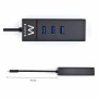 3-Port USB Hub Ewent EW1141 Black USB 3.1 by Ewent, Network hubs - Ref: M0320913, Price: 38,67 €, Discount: %