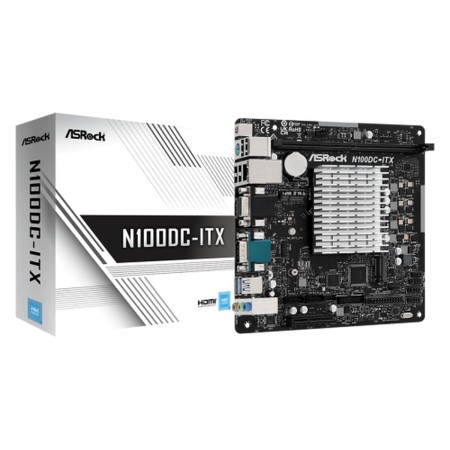 Motherboard ASRock N100DC-ITX by ASRock, Base plates - Ref: M0323211, Price: 166,79 €, Discount: %