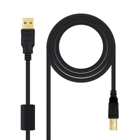 Cable USB 2.0 A a USB B NANOCABLE 10.01.1202 Negro 2 m de NANOCABLE, Cables USB - Ref: M0324808, Precio: 3,32 €, Descuento: %