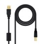 Cavo USB 2.0 A con USB B NANOCABLE 10.01.1202 Nero 2 m | Tienda24 - Global Online Shop Tienda24.eu