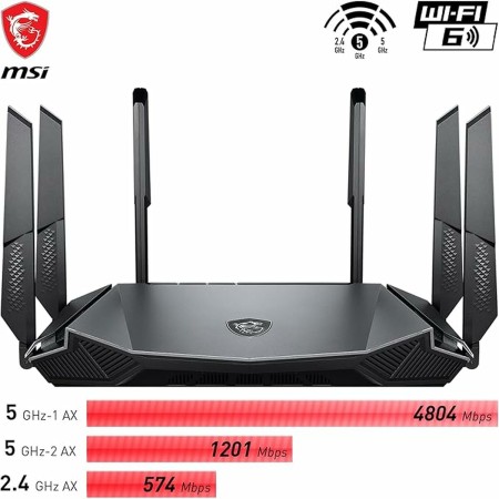 Router MSI RadiX AX6600 de MSI, Placas base - Ref: M0324814, Precio: 320,59 €, Descuento: %