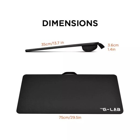 Support pour Ordinateur Portable The G-Lab K-BOARD CADMIUN Noir | Tienda24 - Global Online Shop Tienda24.eu