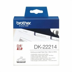 Cinta Continua de Papel Térmico Brother DK-22214 Blanco de Brother, Etiquetas adhesivas y pegatinas - Ref: M0502918, Precio: ...