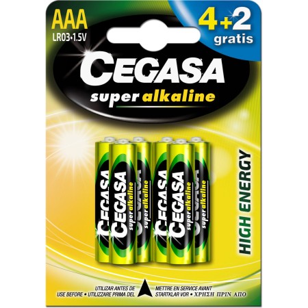 Batterie Cegasa LR03 di Cegasa, Pile monouso - Rif: M0505071, Prezzo: 3,78 €, Sconto: %