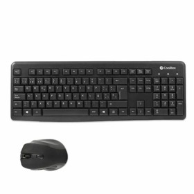 clavier et souris CoolBox COO-KTR-02W Noir Espagnol Qwerty Sans fil de CoolBox, Ensembles Clavier et Souris - Réf : M0505259,...