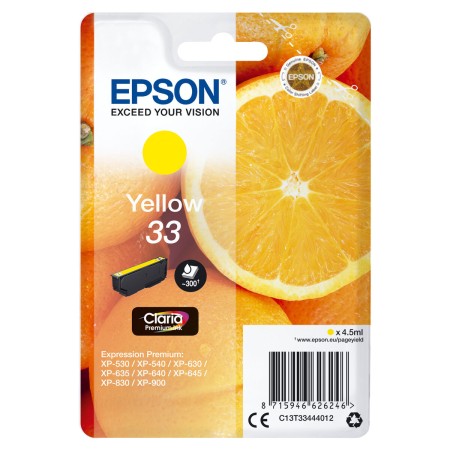 Cartouche d'encre originale Epson C13T33444012 Jaune de Epson, Toners et encre pour imprimante - Réf : M0506146, Prix : 17,98...