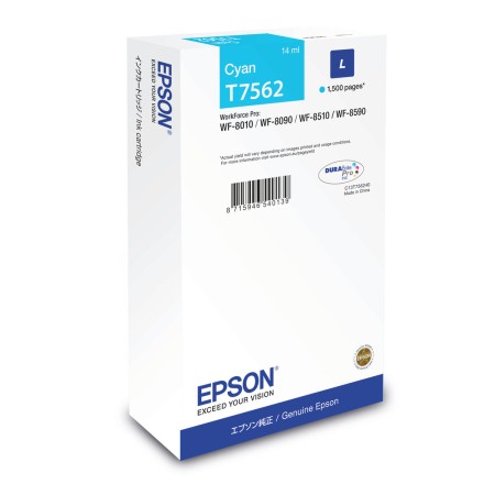 Cartuccia ad Inchiostro Originale Epson C13T75624N Azzurro Ciano di Epson, Toner e inchiostro per stampante - Rif: M0506929, ...