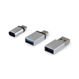 Adaptateur USB Equip 133475 Argenté (3 Unités) (1 Unité) de Equip, Hubs USB - Réf : M0508189, Prix : 6,61 €, Remise : %