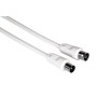 Cabo Coaxial Antena TV Hama 00011901 Branco 3 m de Hama, Equipamentos por satélite - Ref: M0508905, Preço: 5,97 €, Desconto: %