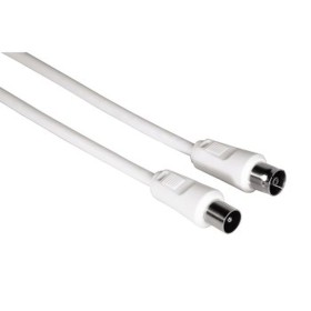 Coaxial TV Antenna Cable Hama 00011901 White 3 m by Hama, Satellite equipment - Ref: M0508905, Price: 5,97 €, Discount: %