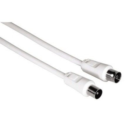 Cable Coaxial Antena TV Hama 00011901 Blanco 3 m | Tienda24 - Global Online Shop Tienda24.eu