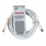 Cable Coaxial Antena TV Hama 00011901 Blanco 3 m | Tienda24 - Global Online Shop Tienda24.eu