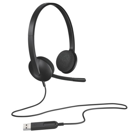 Auriculares con Micrófono Logitech H340 USB 1,8 m Negro de Logitech, Auriculares con micrófonos - Ref: M0515271, Precio: 29,7...