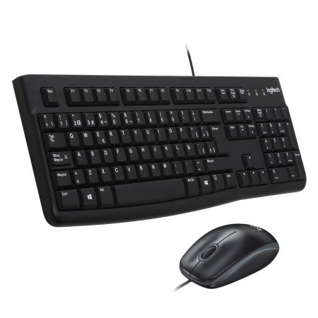 Keyboard and Mouse Logitech MK120 Black Spanish Qwerty by Logitech, Keyboard & Mouse Sets - Ref: M0515384, Price: 25,02 €, Di...