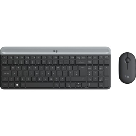 Keyboard and Mouse Logitech 920-009198 Black Steel Spanish Qwerty QWERTY by Logitech, Keyboard & Mouse Sets - Ref: M0515392, ...