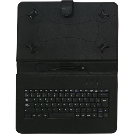 Housse pour Tablette Talius CV-3006 Noir Espagnol Qwerty | Tienda24 - Global Online Shop Tienda24.eu