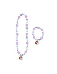 Set di Collana e Bracciali Disney Princess Viola Turchese 2 Pezzi da Disney Princess, Collane - Ref: S0736683, Precio: €5.65,...