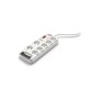 Rallonge 7 prises Schuko avec interrupteur Salicru AELREG0051 SPS SAFE 7 RJ11 2300W (1,8 m) de Salicru, Multiprises - Réf : S...