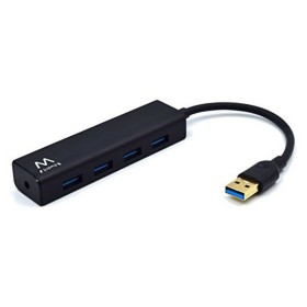 Hub USB Ewent EW1136 4 x USB 3.0 Noir de Ewent, Hubs USB - Réf : S0212948, Prix : 10,66 €, Remise : %