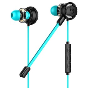 Auriculares con Micrófono Gaming Hiditec GHE010002 (3.5 mm) Negro Azul de Hiditec, Auriculares con micrófonos - Ref: S0223259...