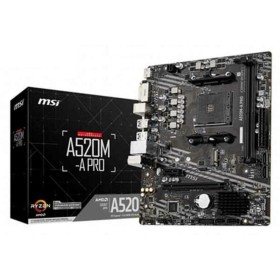 Placa Base MSI 7C96-001R mATX DDR4 AM4 AMD® A520 AMD AMD AM4 de MSI, Placas base - Ref: S0228591, Precio: 64,32 €, Descuento: %