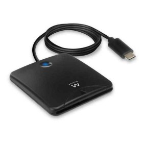 Lecteur de Cartes Intelligentes Ewent EW1055 USB C 1 m DNIe Noir de Ewent, Lecteurs de carte mémoire externes - Réf : S022952...