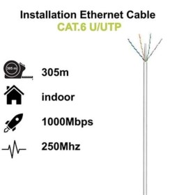 Câble Réseau Rigide UTP 6ème Catégorie Ewent (305 m) de Ewent, Câbles Ethernet - Réf : S0230447, Prix : 78,17 €, Remise : %