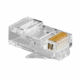 Category 5 UTP RJ45 Connector GEMBIRD PLUG3UP6/100 100 uds Black Transparent 100 Units by GEMBIRD, Ethernet cables - Ref: S02...