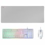 Tastiera e Mouse Mars Gaming MCPXWES Bianco Qwerty in Spagnolo QWERTY LED RGB di Mars Gaming, Set tastiera e Mouse - Rif: S02...