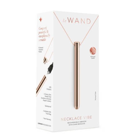 Bullet Vibrator Le Wand Necklace Pendant Rose Gold | Tienda24 Tienda24.eu