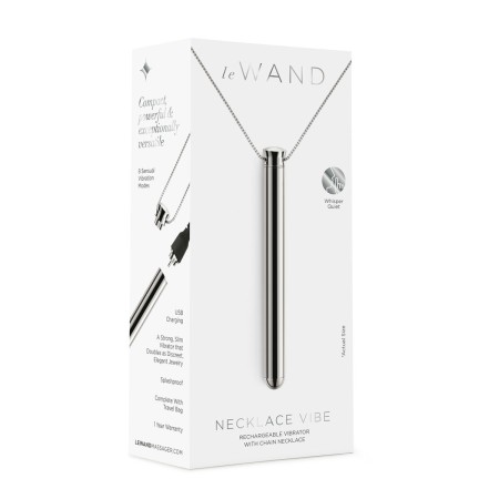 Vibratore Mini Le Wand Necklace Ciondolo Argentato