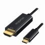 Cable USB C a HDMI approx! APPC52 Negro Ultra HD 4K de approx!, Cables HDMI - Ref: S0235363, Precio: 16,07 €, Descuento: %