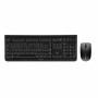 Tastatur mit Drahtloser Maus Cherry JD-0710ES-2 Schwarz Qwerty Spanisch QWERTY von Cherry, Tastatur-Maus-Sets - Ref: S0239734...