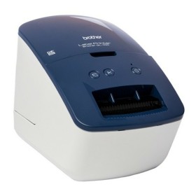 Impresora para Etiquetas Brother QL600BXX1 Azul Negro Monocromo Azul/Blanco de Brother, Impresoras de etiquetado térmico de e...